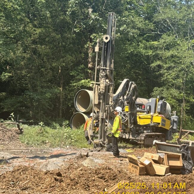 Blasting Crew STA 112+16